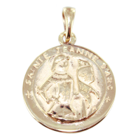 Médaille Or Jaune Sainte Jeanne d'Arc 