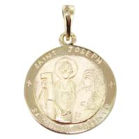Médaille Or Jaune Saint Joseph 