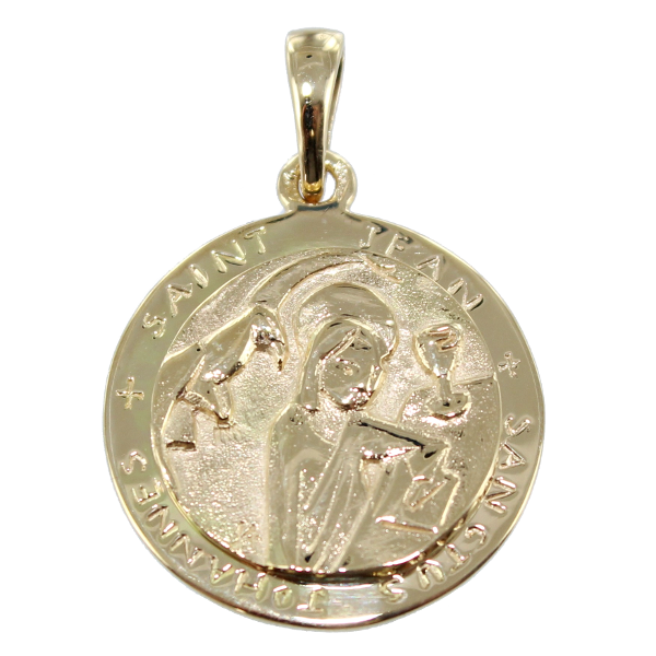 Médaille Or Jaune Saint Jean 
