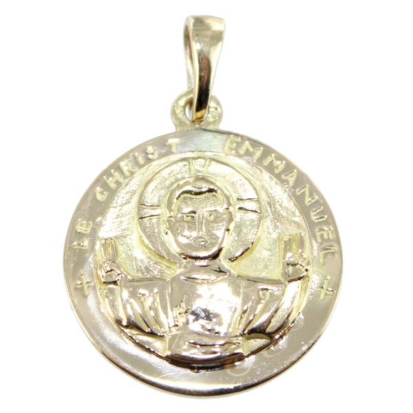 Médaille Or Jaune Saint Christ Emmanuel