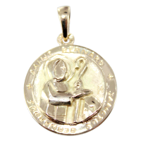 Médaille Or Jaune Saint Bernard