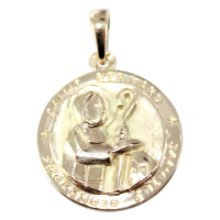 Médaille Or Jaune Saint Bernard 