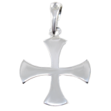 Croix Palme épurée Argent 