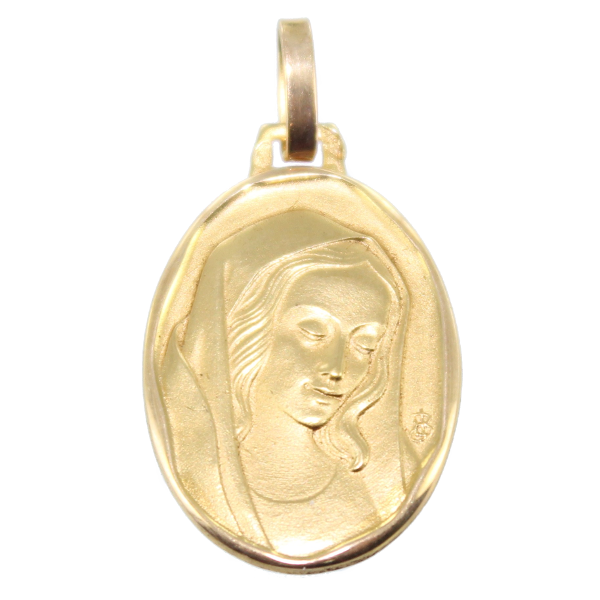 Médaille Or 18 K Jaune Sainte Vierge Tendresse Arthus Bertrand 