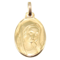 Médaille Or 18 K Jaune Sainte Vierge Tendresse Arthus Bertrand 