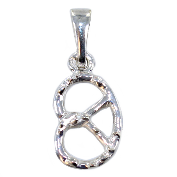 Pendentif Argent Bretzel - Taille 1 