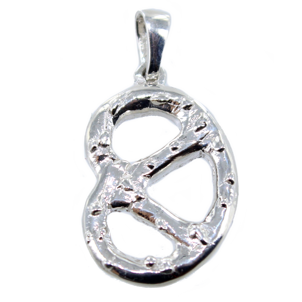 Pendentif Argent Bretzel - Taille 2 
