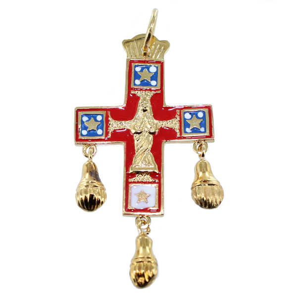 Croix d'Auvergne émaillée - Taille 2 