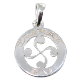 Pendentif Argent Symbole Basque Zazpiak Bat - Taille 2 