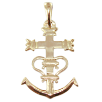 Croix de Camargue Tradition - Taille 3 Or Jaune 