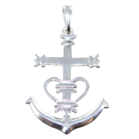 Croix de Camargue Tradition - Taille 4 Argent 