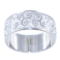 Bague Argent Anneau Triskell 