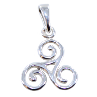 Pendentif&nbsp;Argent&nbsp;Triskell simple - Taille 5 