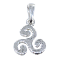 Pendentif Argent Triskell ciselé - Taille 2 