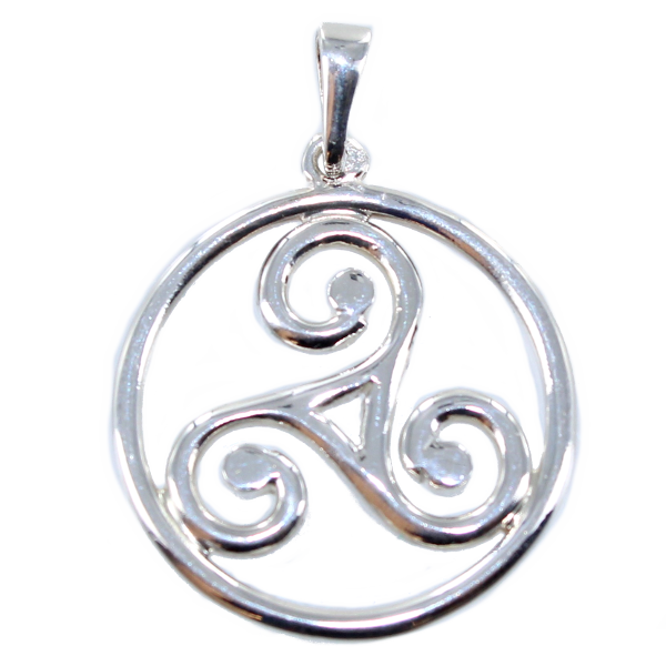 Pendentif Argent Triskell encerclé - Taille 5 