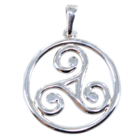 Pendentif Argent Triskell encerclé - Taille 5 