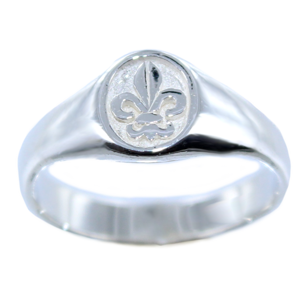 Chevalière Fleur de Lys - Taille 1 Argent 