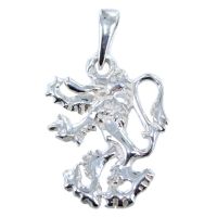 Pendentif Argent Lion héraldique - Taille 2 