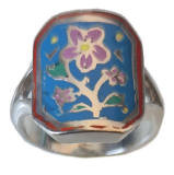 Bague Argent Bouquet normand 