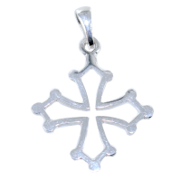 Croix Occitane ajourée - Taille 4&nbsp;Argent 