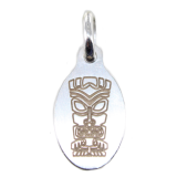 Médaille Argent Tiki Polynésien 