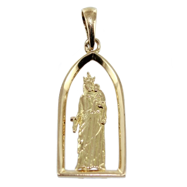 Pendentif Or 18 K Vierge à l'enfant - Modèle exclusif 