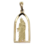Pendentif Or 18 K Vierge à l'enfant - Modèle exclusif 