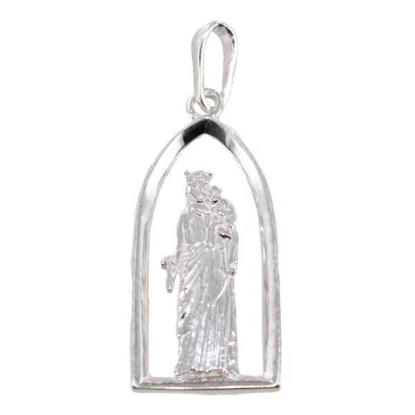 Pendentif  Vierge à l'enfant - Notre Dame de Paris Taille 1 avec cadre 