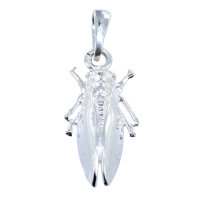 Pendentif Argent Cigale Ailes pleines 