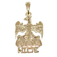 Pendentif Or Jaune Aigle niçois - Taille 2 