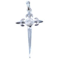 Croix Épée Saint Jacques Argent 