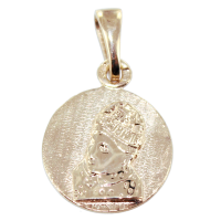 Médaille Or Jaune Sainte Foy - Ronde 12mm