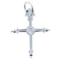 Croix Jeannette fine - Taille 3 Argent 