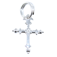 Croix jeannette fine - Taille 1 Argent 