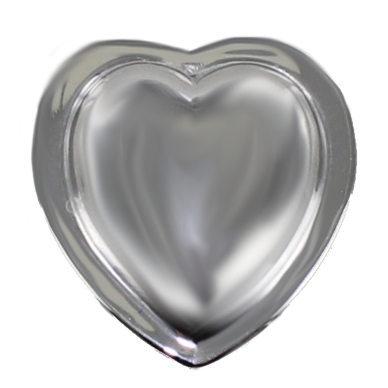 Coulant Argent Coeur de Savoie bordé - Taille 2 