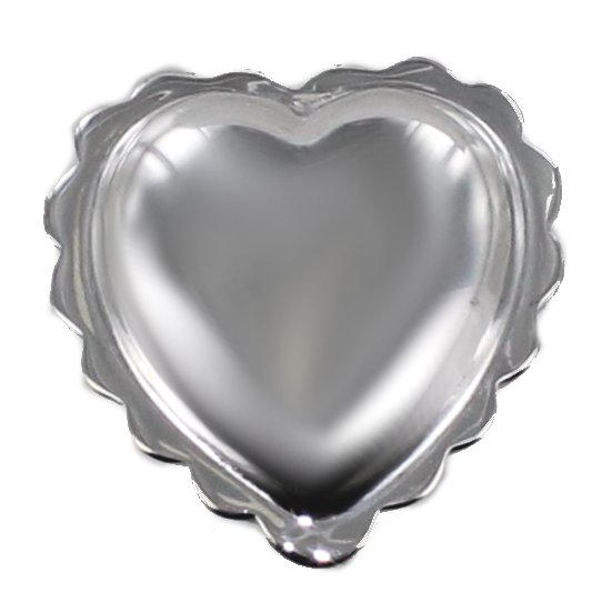 Coulant Argent Coeur de Savoie ondulé 