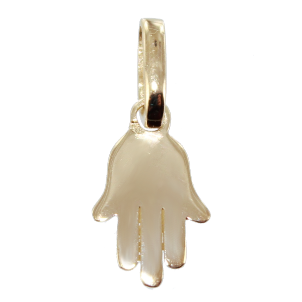 Pendentif Or 18 K Blanc Main de Fatima - Mini - Exclu 