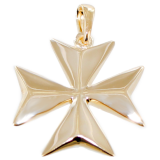 Croix de Malte volume - Taille 4 Or 18 K 