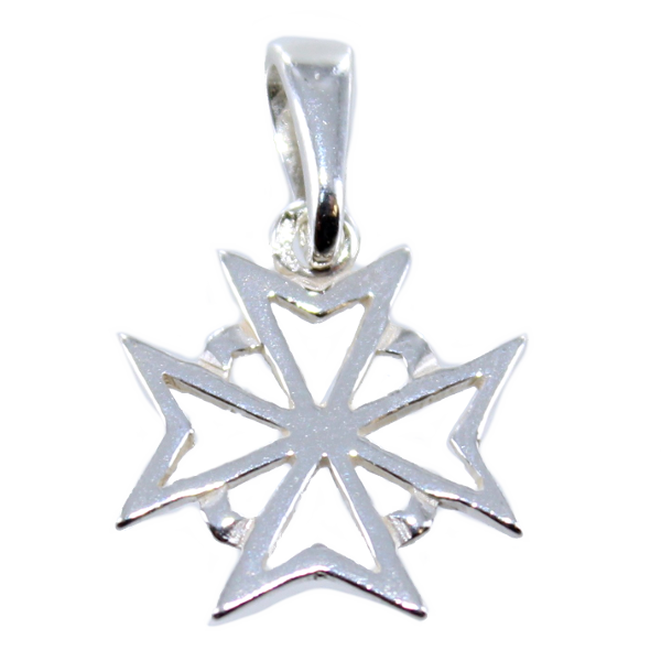 Croix de Malte ajourée avec décor - Taille 1 Argent 