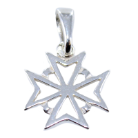 Croix de Malte ajourée avec décor - Taille 1 Argent 