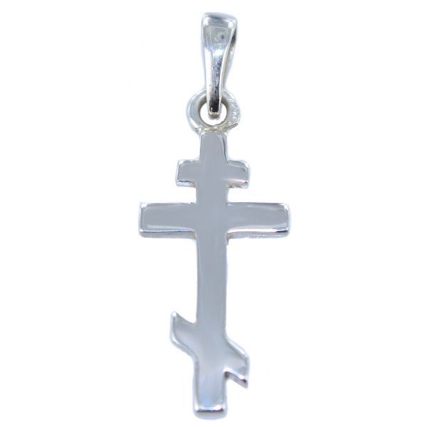 Croix orthodoxe - Taille 1 Argent