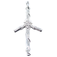 Croix géorgienne - Croix de la Grappe Sainte Nina - Taille 3 Argent 