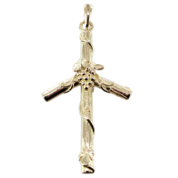 Croix géorgienne - Croix de la Grappe Sainte Nina - Taille 3 Or Jaune 