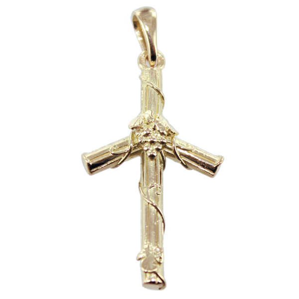 Croix géorgienne - Croix de la Grappe Sainte Nina - Taille 2 Or Jaune