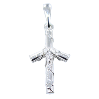 Croix géorgienne - Croix de la Grappe Sainte Nina - Taille 1 Argent 