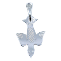 Pendentif Argent Colombe protestante - Taille 1 