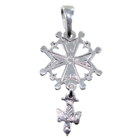 Croix huguenote - Taille 2&nbsp;Argent 