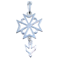 Croix Huguenote simple - Taille 4&nbsp;Argent 