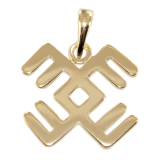 Pendentif Or Jaune Symbole runique 