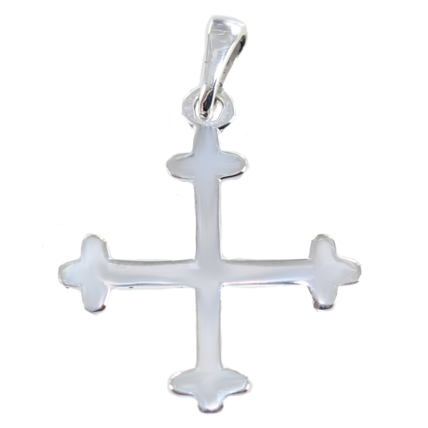 Croix de Saint Maurice fine Argent 